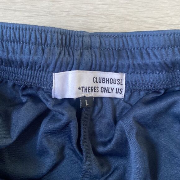 Clubhouse *there's only us BLUEBERRY ATHLETIC‎ SHORTS Size L Blue NWT - Picture 4 of 5